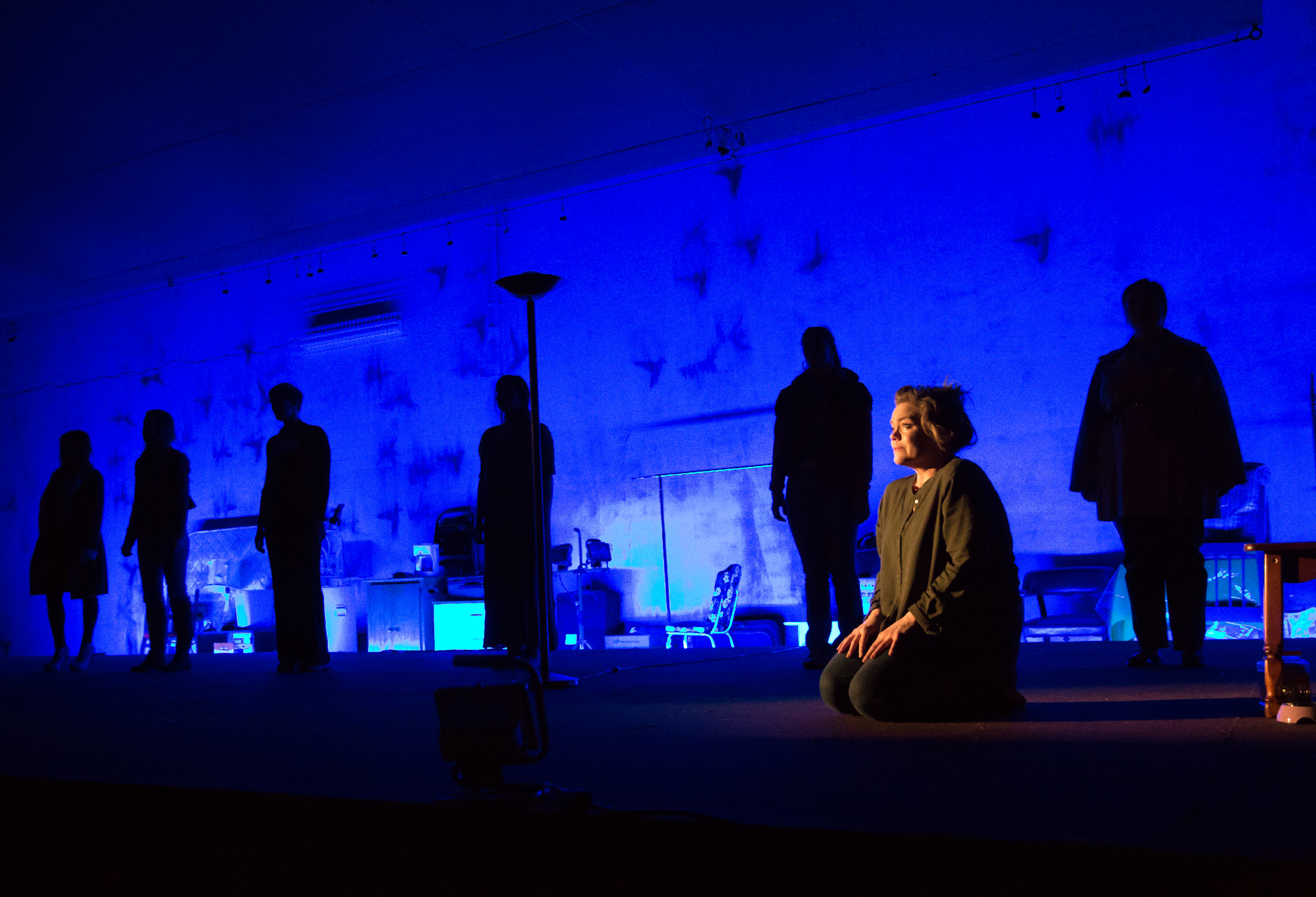 Ana Reeder and the cast of LCT3/Lincoln Center Theater's production of Martyna Majok's 
