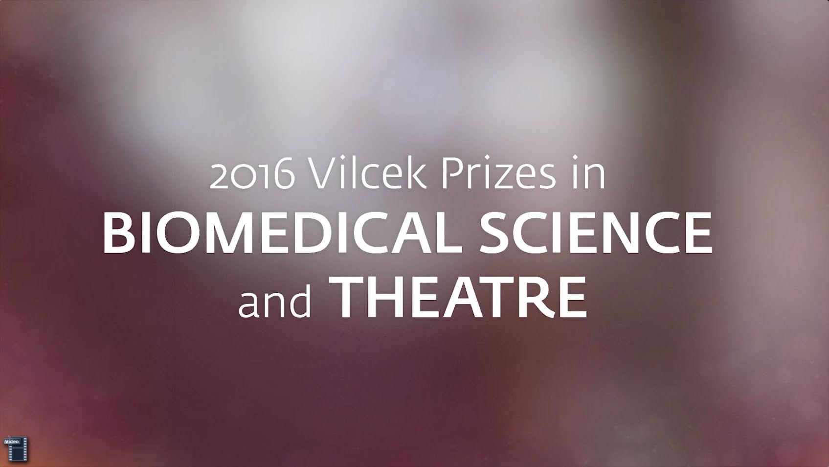 2016 Vilcek Prizes in Biomedical Science and Theatre