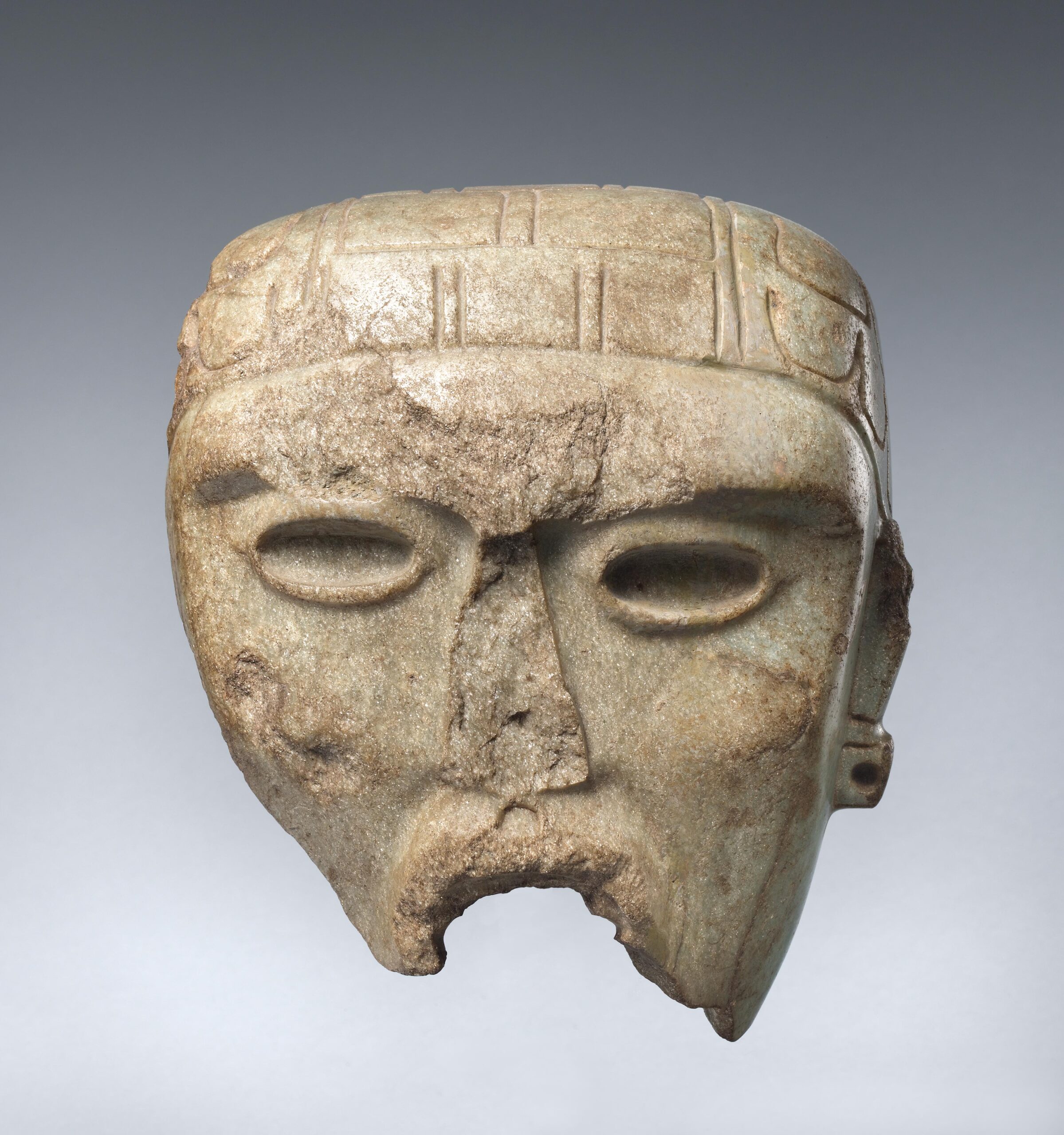 Olmec Mask with Open Eyes (Rio Pesquero Style) - Vilcek Foundation