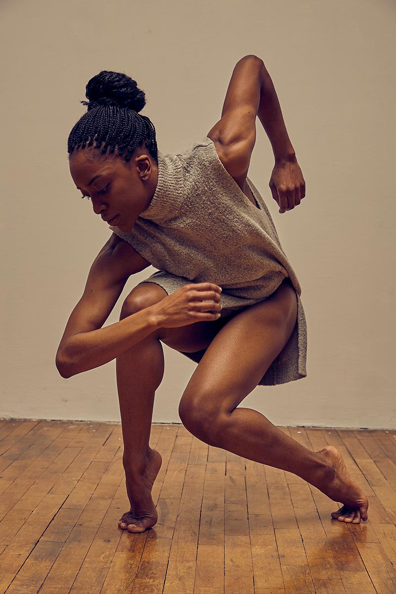 Tamisha Guy, in a dance studio, performing
