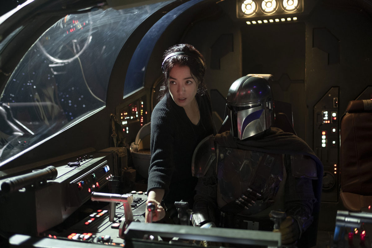 Deborah Chow acting in an episode of “Obi-Wan Kenobi".